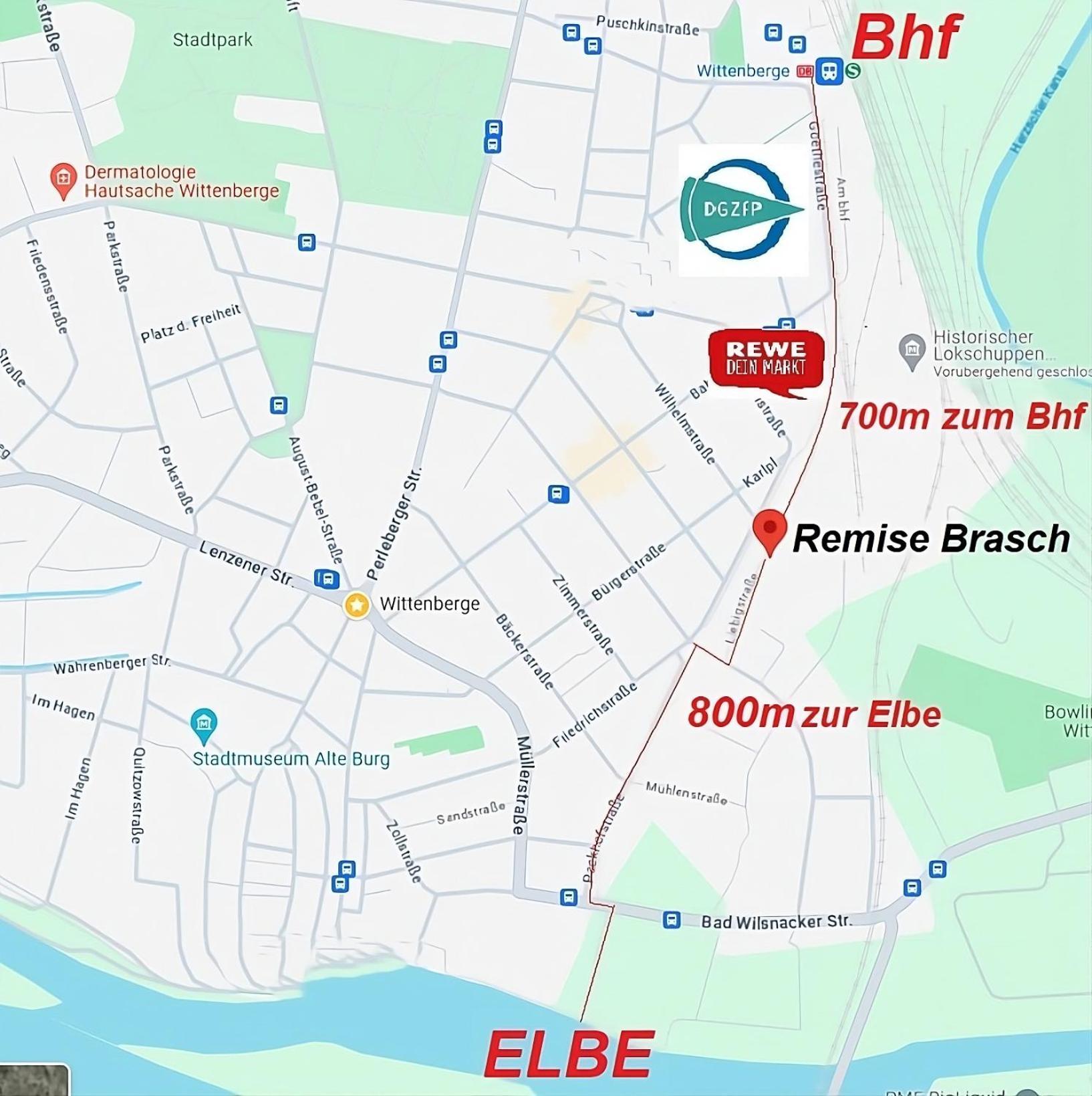Remise Brasch - Zwischen Bahnhof Und Elbe Apartment Wittenberge Exterior photo